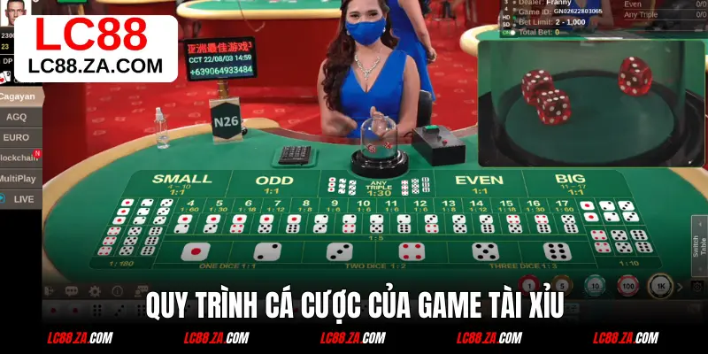 Quy trình cá cược của game tài xỉu